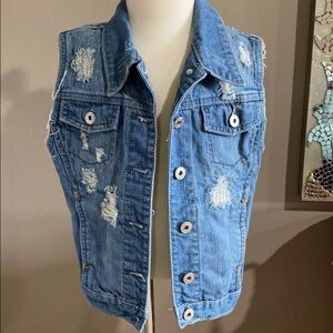 Butter Super Soft Distressed Denim Vest